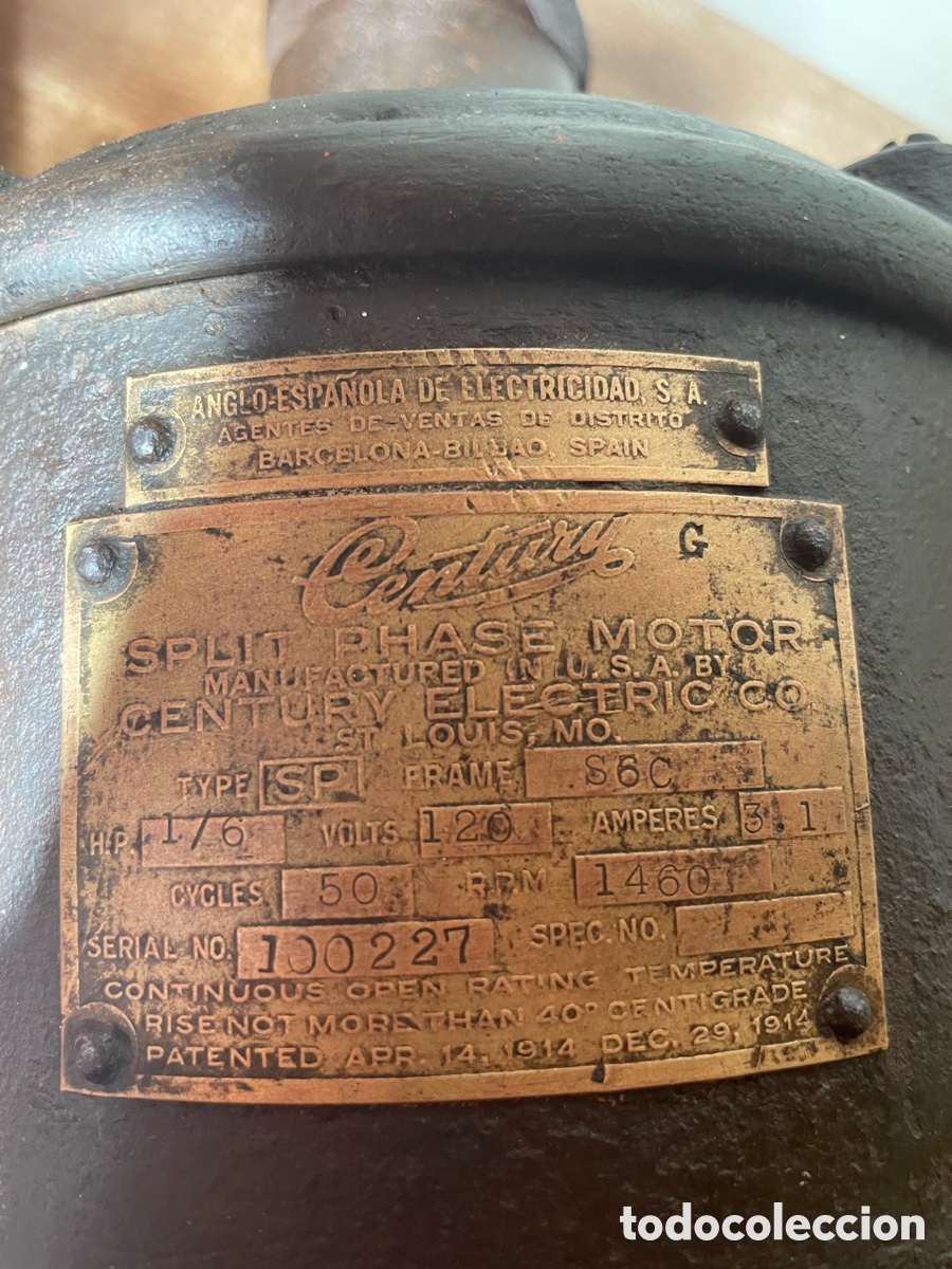 Antig&uuml;edades: Molinillo de caf&eacute; Simplex 6 con motor, polea y correa originales - Foto 22