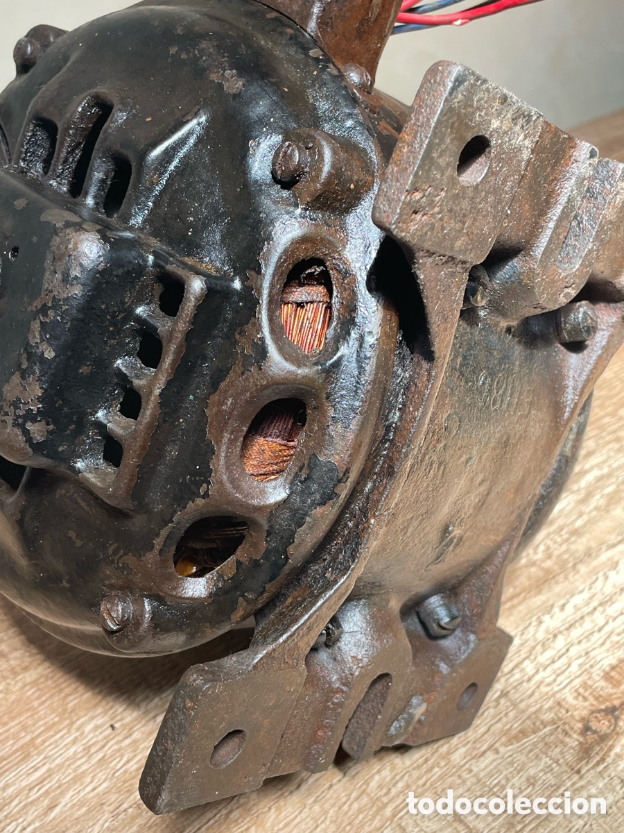 Antig&uuml;edades: Molinillo de caf&eacute; Simplex 6 con motor, polea y correa originales - Foto 28