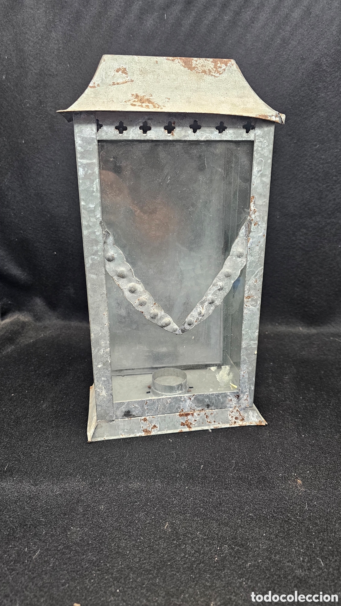 Antig&uuml;edades: Farolillo de galvanizado