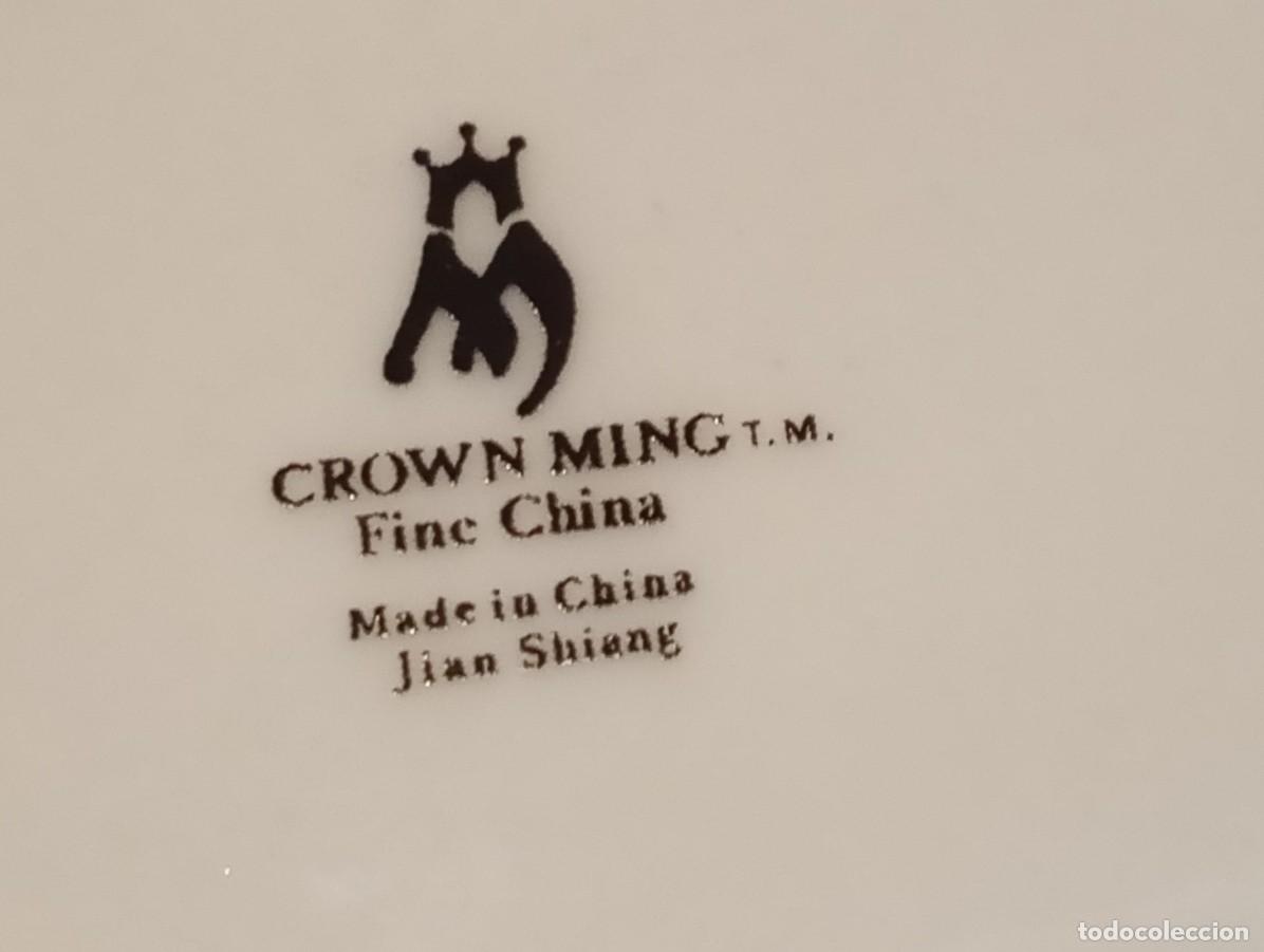 Antig&uuml;edades: Salsera Crown Ming Fine China con plato - Foto 8