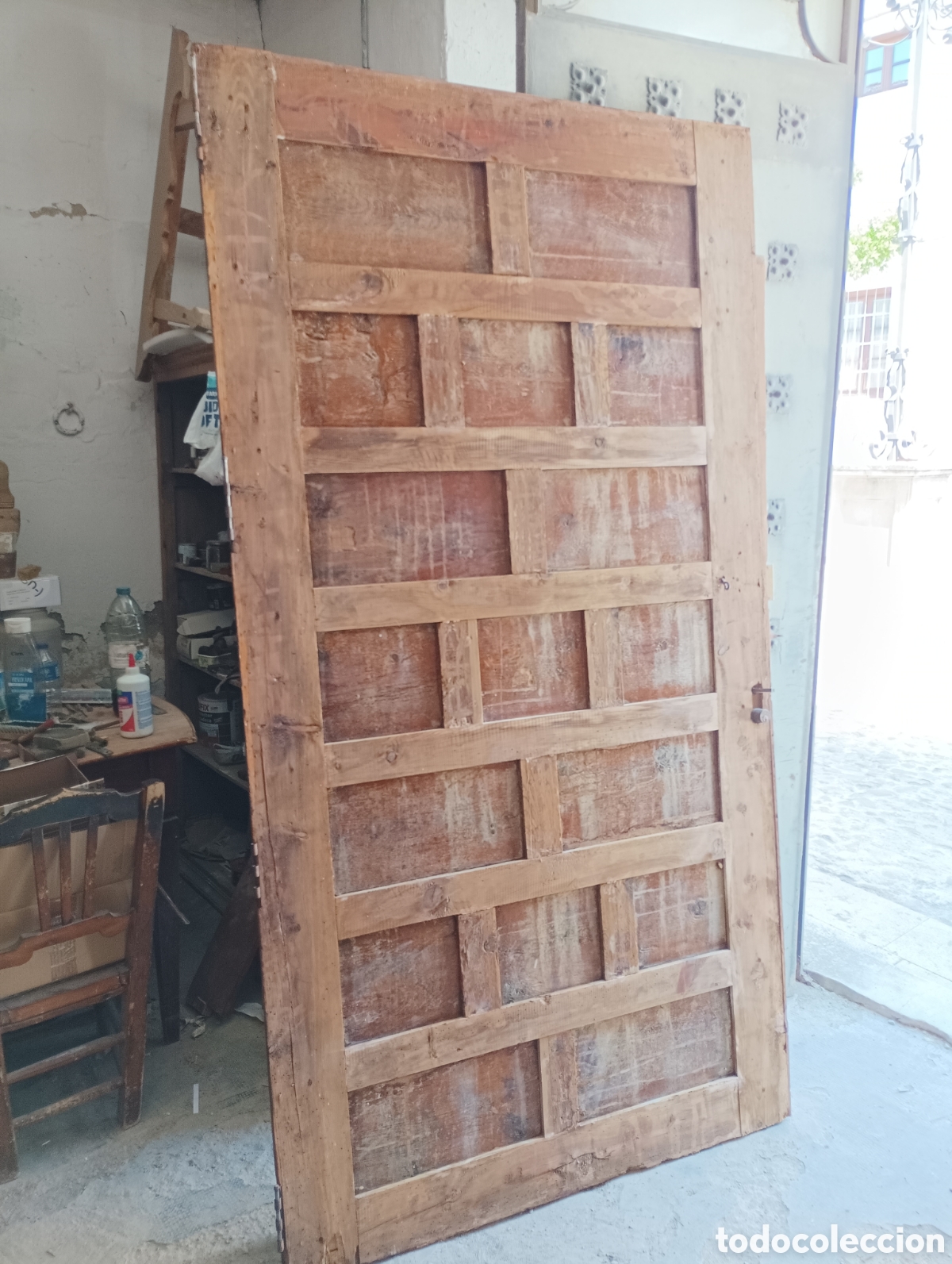 Antig&uuml;edades: PUERTA ANTIGUA DE MADERA - Foto 12