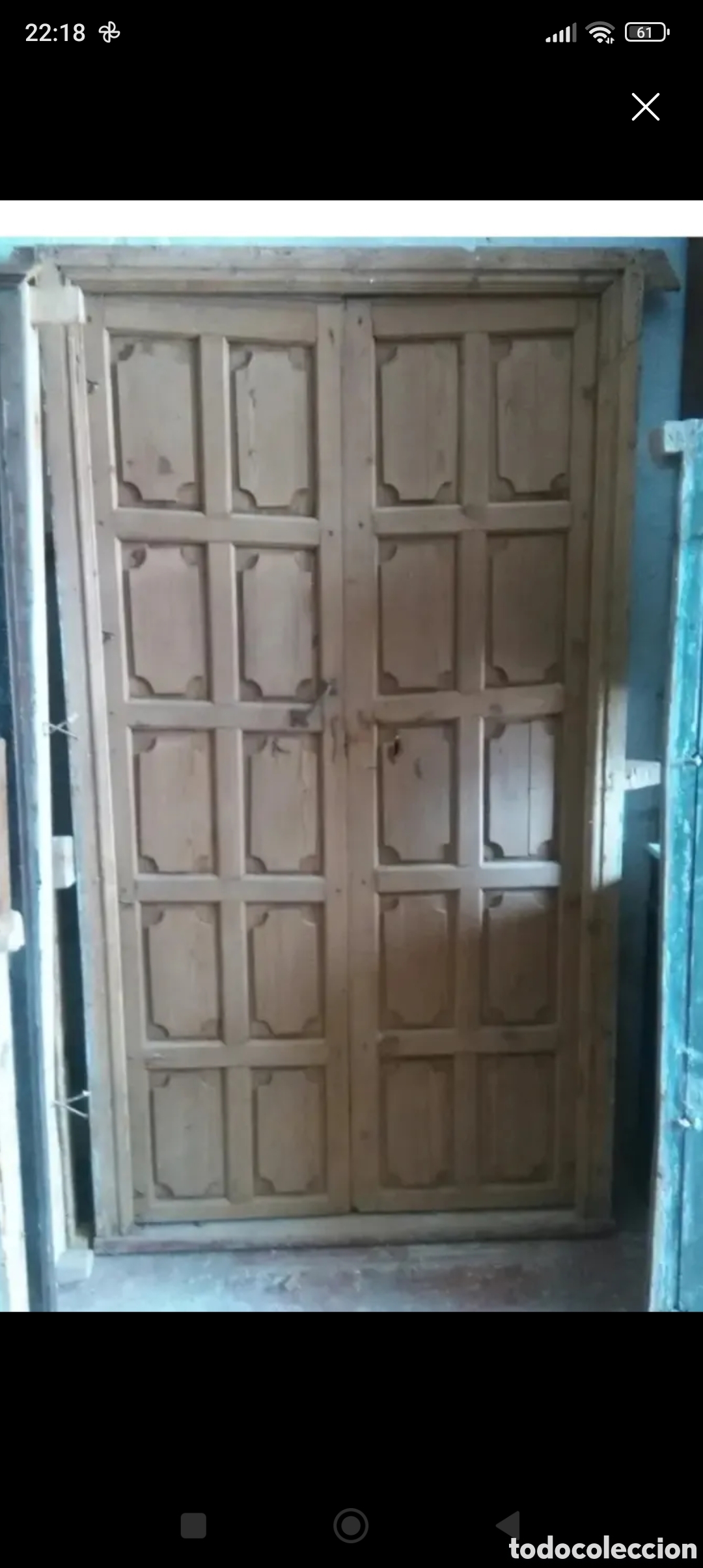 Antig&uuml;edades: PUERTA ANTIGUA DE MADERA - Foto 1