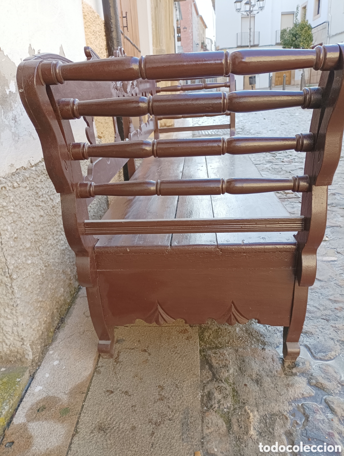 Antig&uuml;edades: SOF&Aacute; ANTIGUO DE MADERA - Foto 4