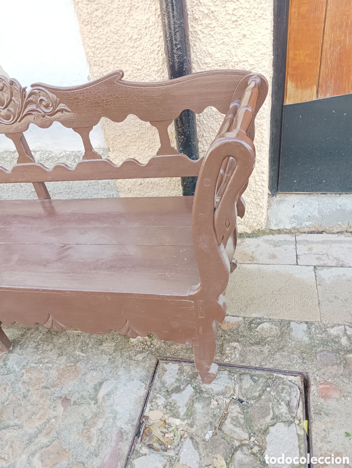 Antig&uuml;edades: SOF&Aacute; ANTIGUO DE MADERA - Foto 6