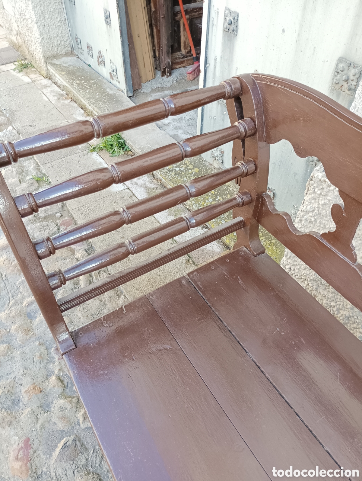 Antig&uuml;edades: SOF&Aacute; ANTIGUO DE MADERA - Foto 8