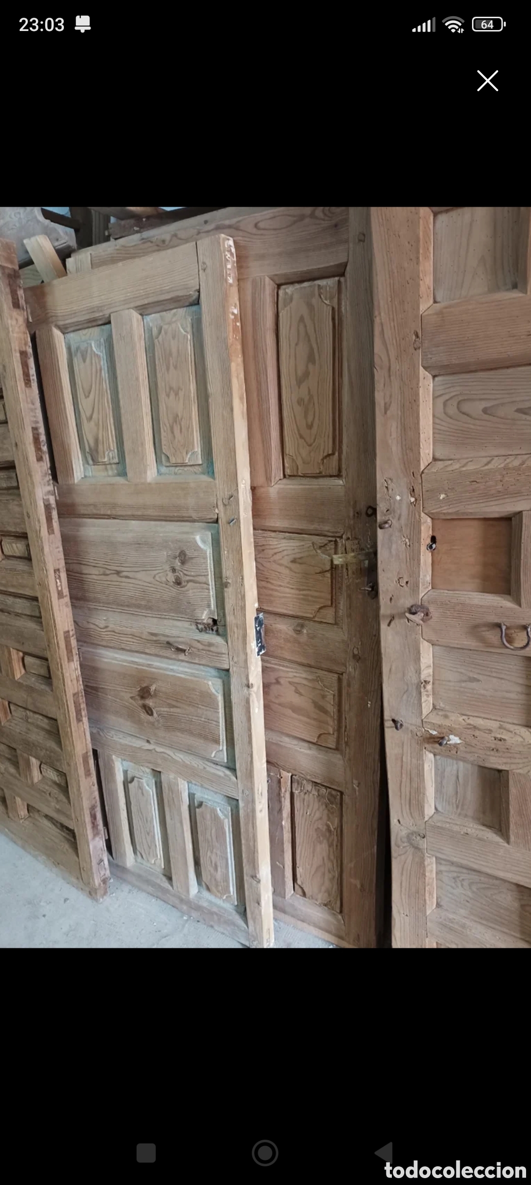 Antig&uuml;edades: PAREJA DE PUERTAS ANTIGUAS - Foto 4