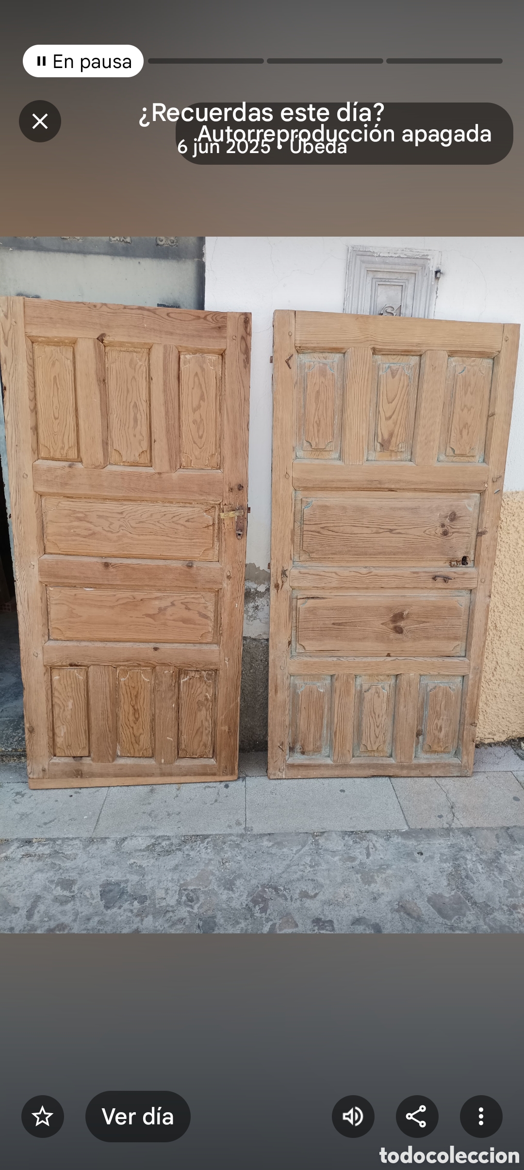 Antig&uuml;edades: PAREJA DE PUERTAS ANTIGUAS - Foto 1