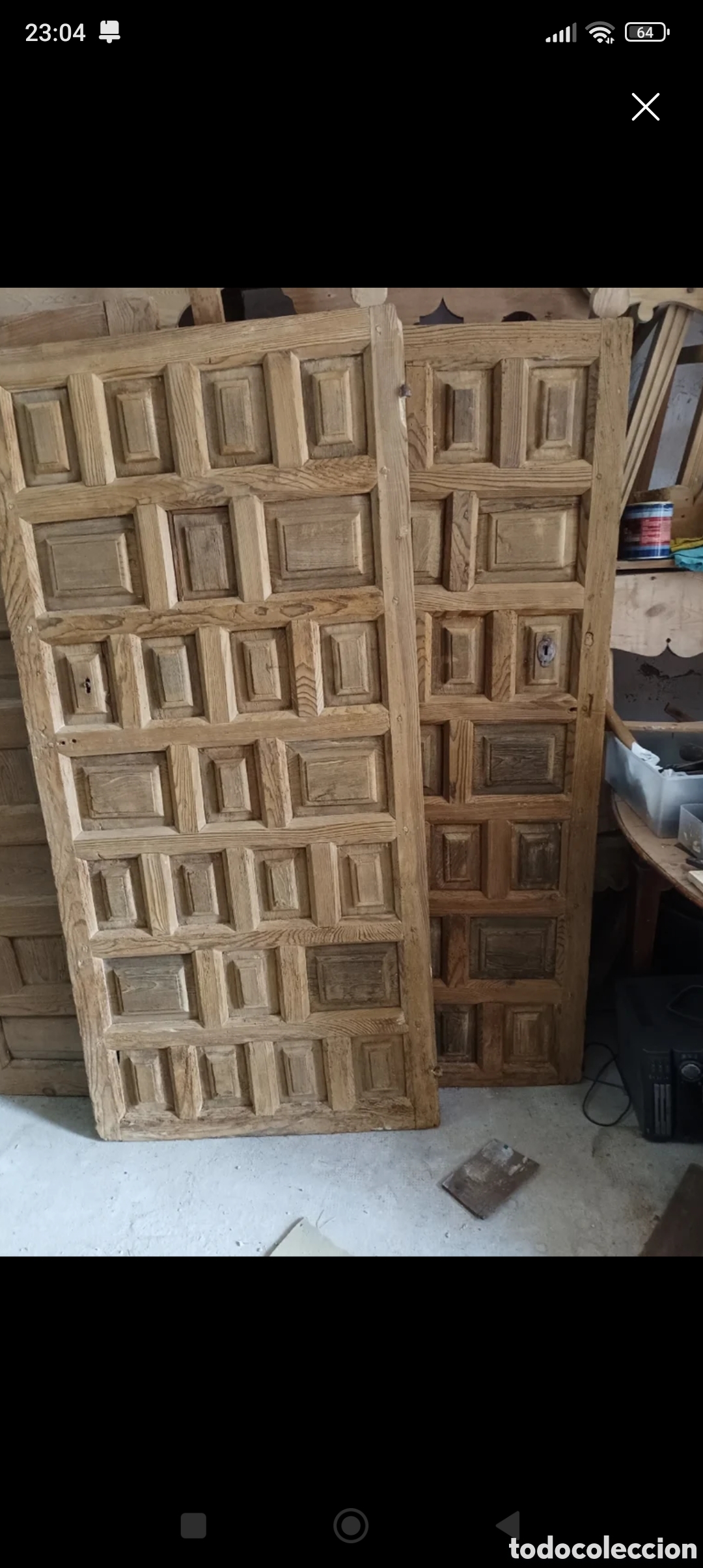 Antig&uuml;edades: PAREJA DE PUERTAS ANTIGUAS - Foto 6