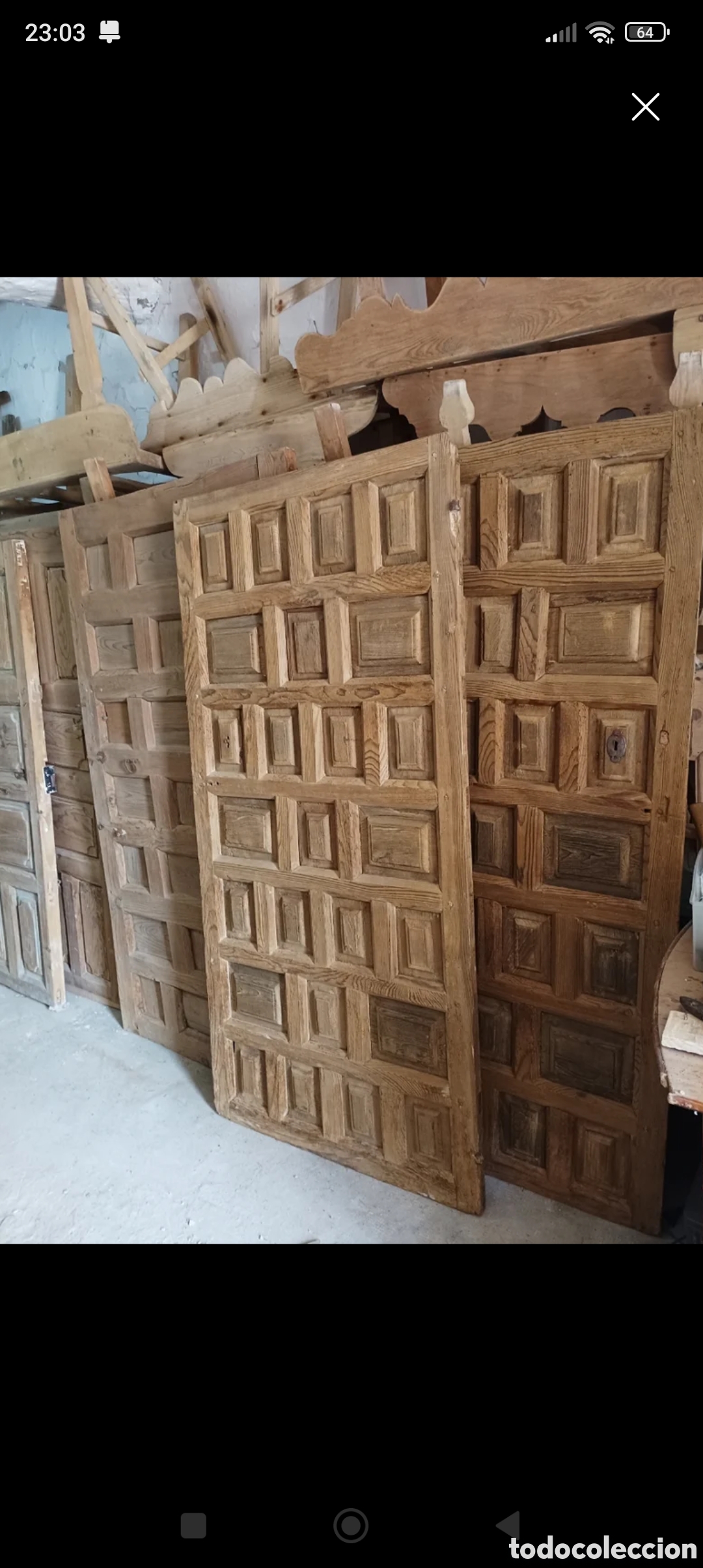 Antig&uuml;edades: PAREJA DE PUERTAS ANTIGUAS - Foto 8