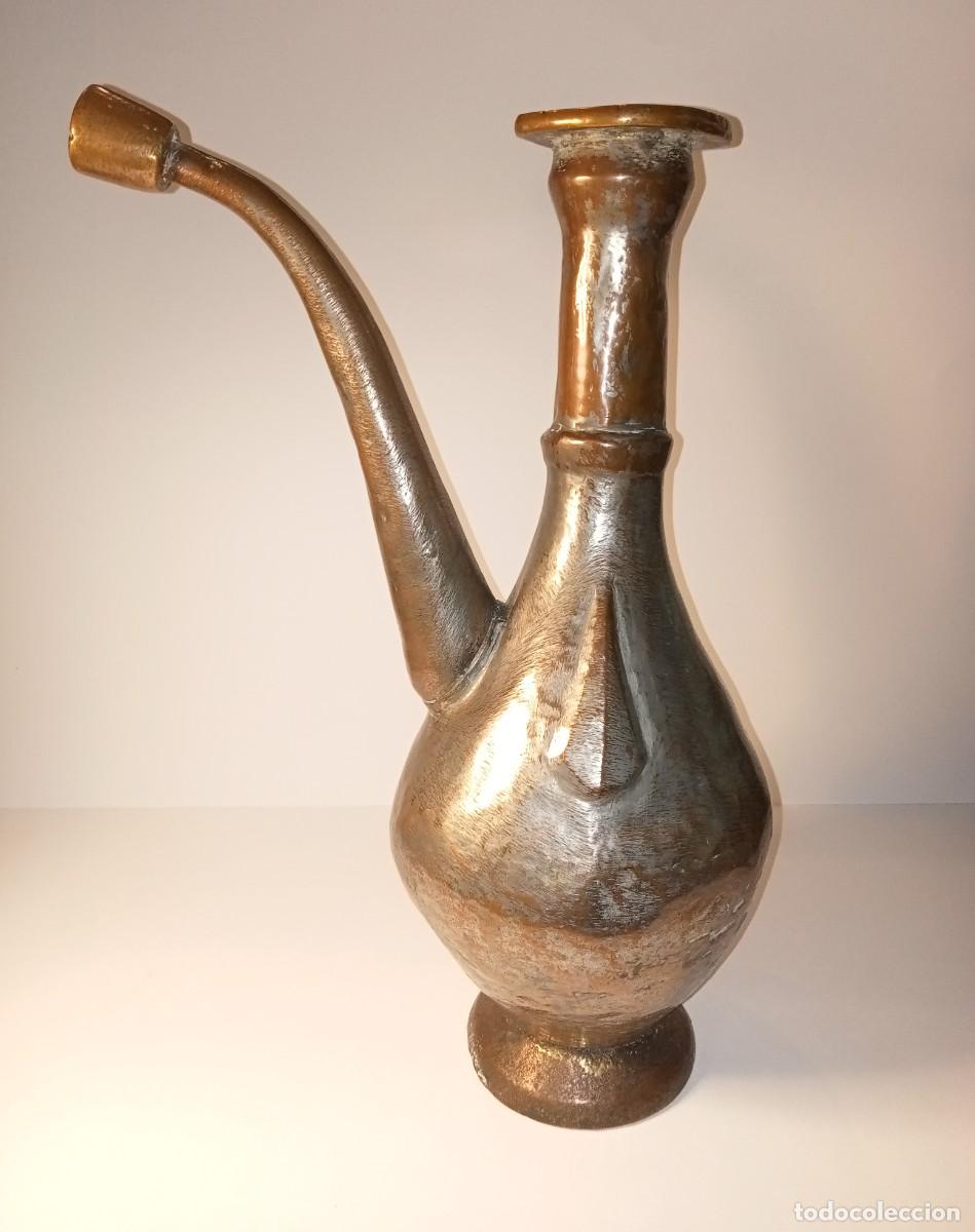 Antig&uuml;edades: JARRA DE METAL - DECORACI&Oacute;N - Foto 2