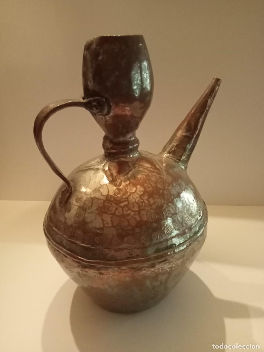 Antig&uuml;edades: JARRA DE METAL - DECORACI&Oacute;N - Foto 4