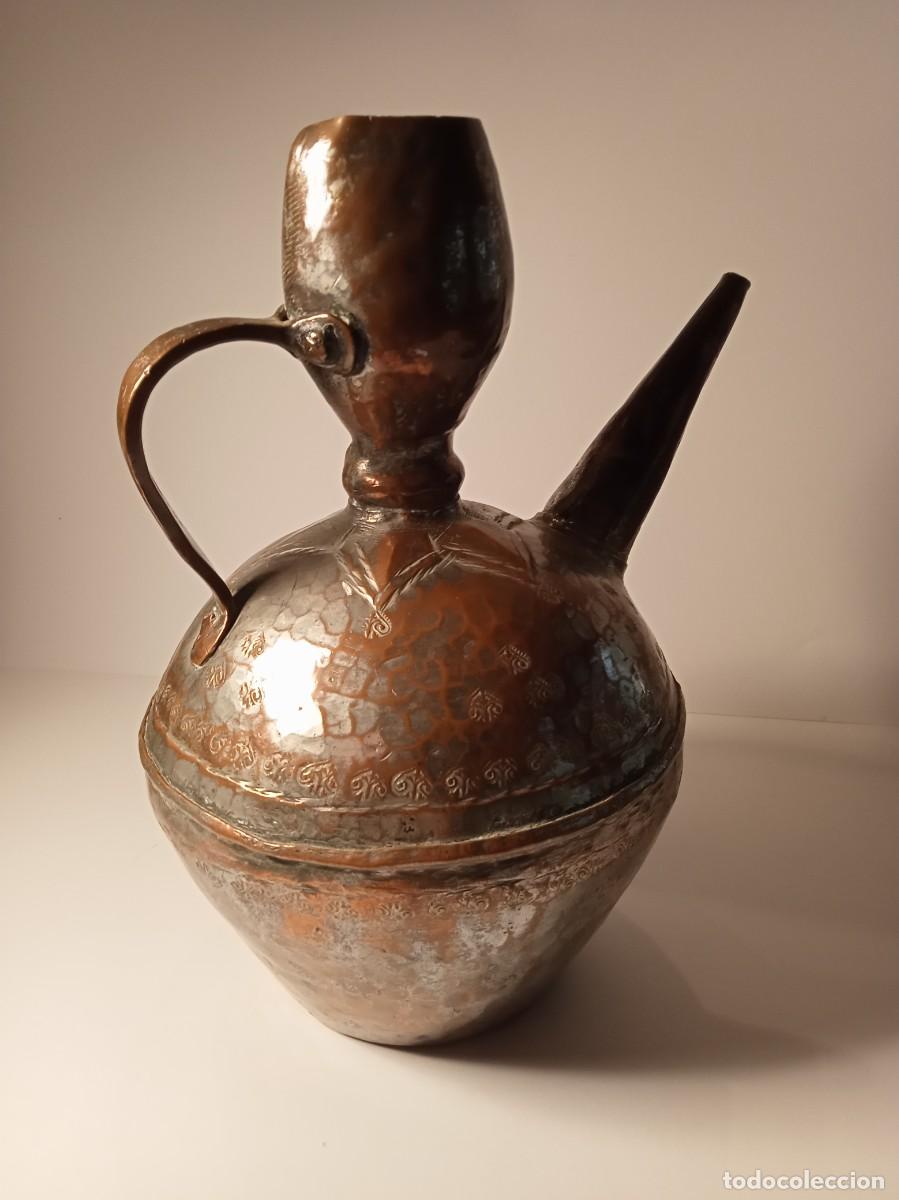 Antig&uuml;edades: JARRA DE METAL - DECORACI&Oacute;N - Foto 6