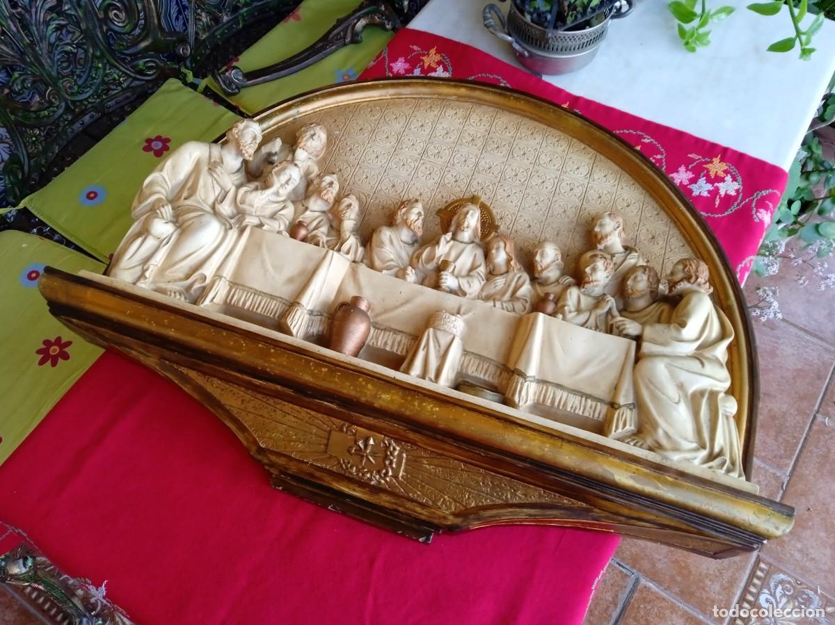 Antig&uuml;edades: Cuadro antiguo religioso de Santa Cena - Foto 1