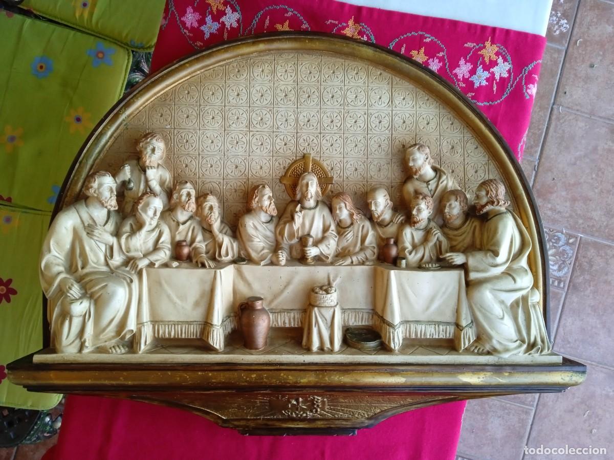 Antig&uuml;edades: Cuadro antiguo religioso de Santa Cena - Foto 2