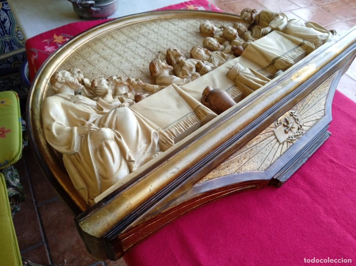 Antig&uuml;edades: Cuadro antiguo religioso de Santa Cena - Foto 3