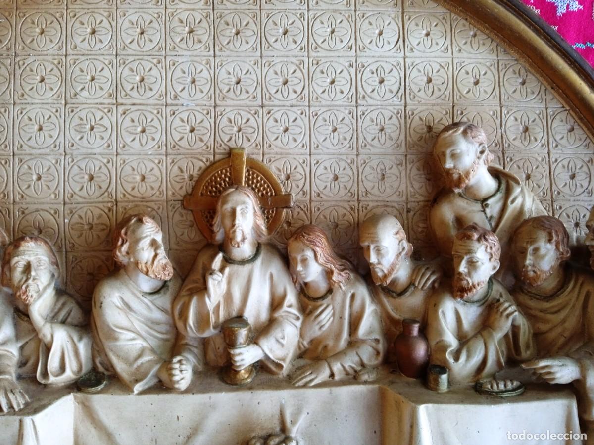 Antig&uuml;edades: Cuadro antiguo religioso de Santa Cena - Foto 4