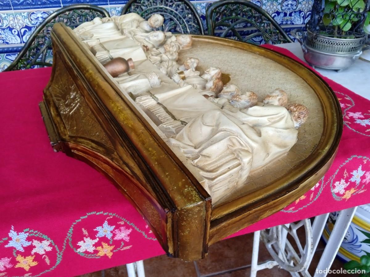 Antig&uuml;edades: Cuadro antiguo religioso de Santa Cena - Foto 6
