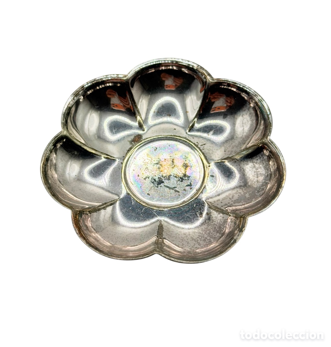 Antig&uuml;edades: Antigua Bandeja Peque&ntilde;a Plateada