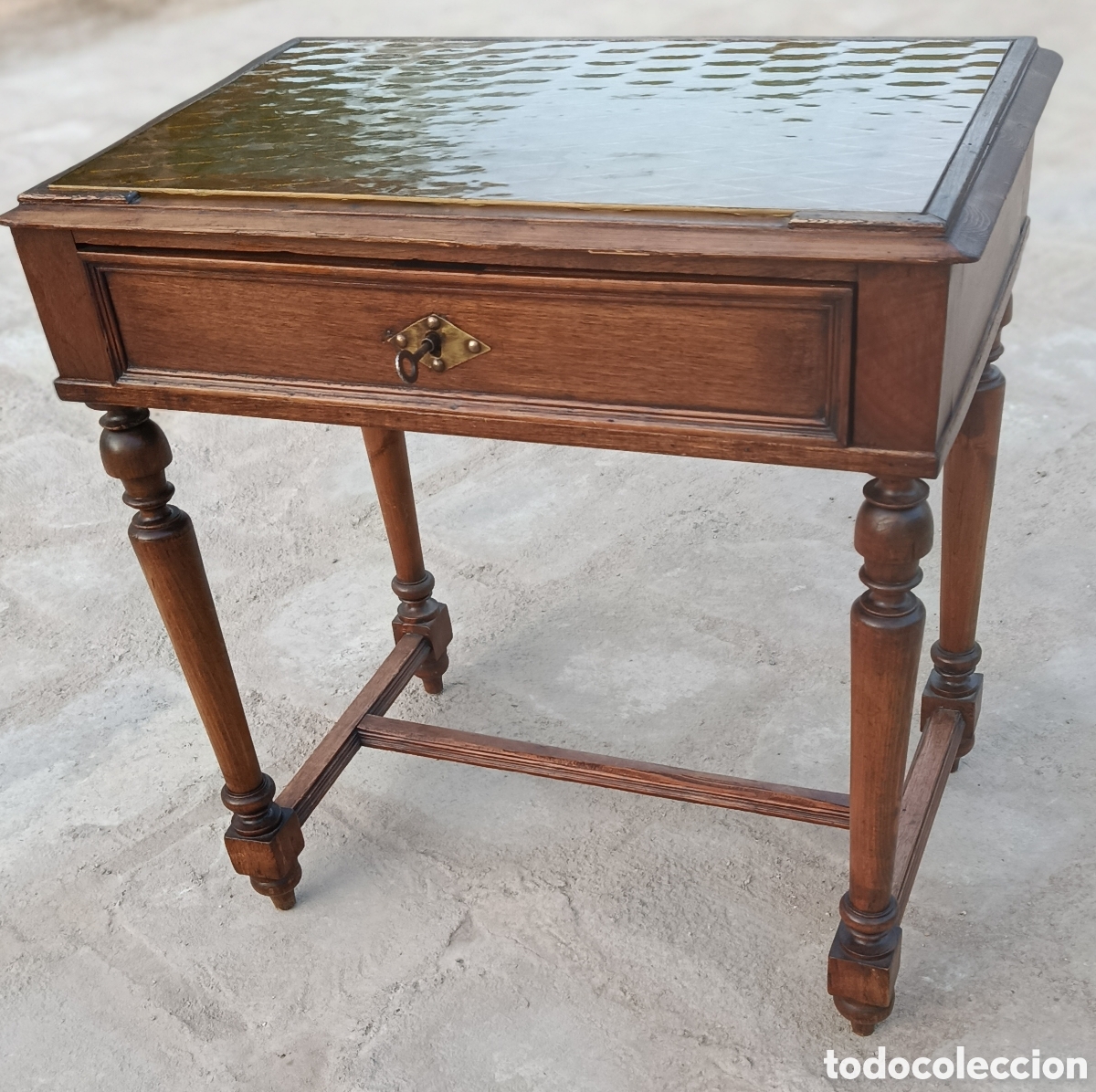 Antig&uuml;edades: Mesa de escritorio antig&uuml;a - Foto 2