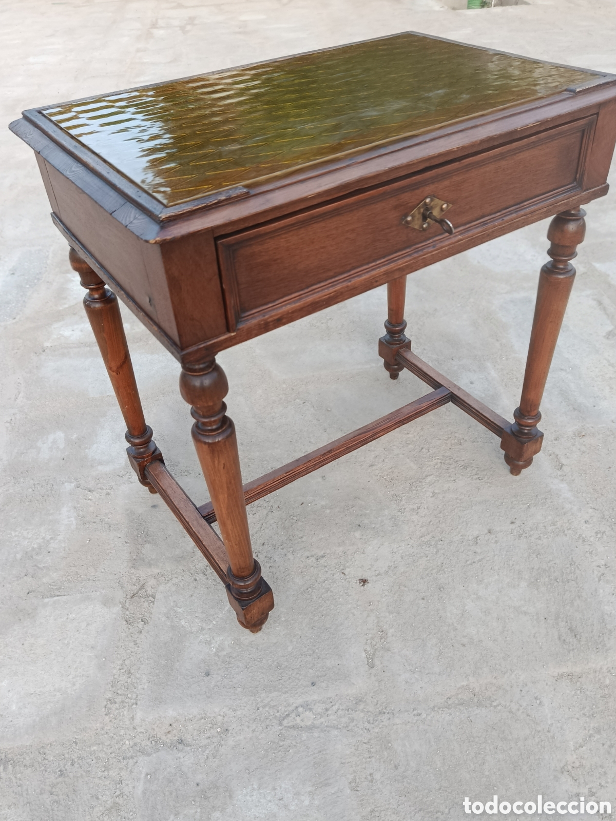 Antig&uuml;edades: Mesa de escritorio antig&uuml;a - Foto 4