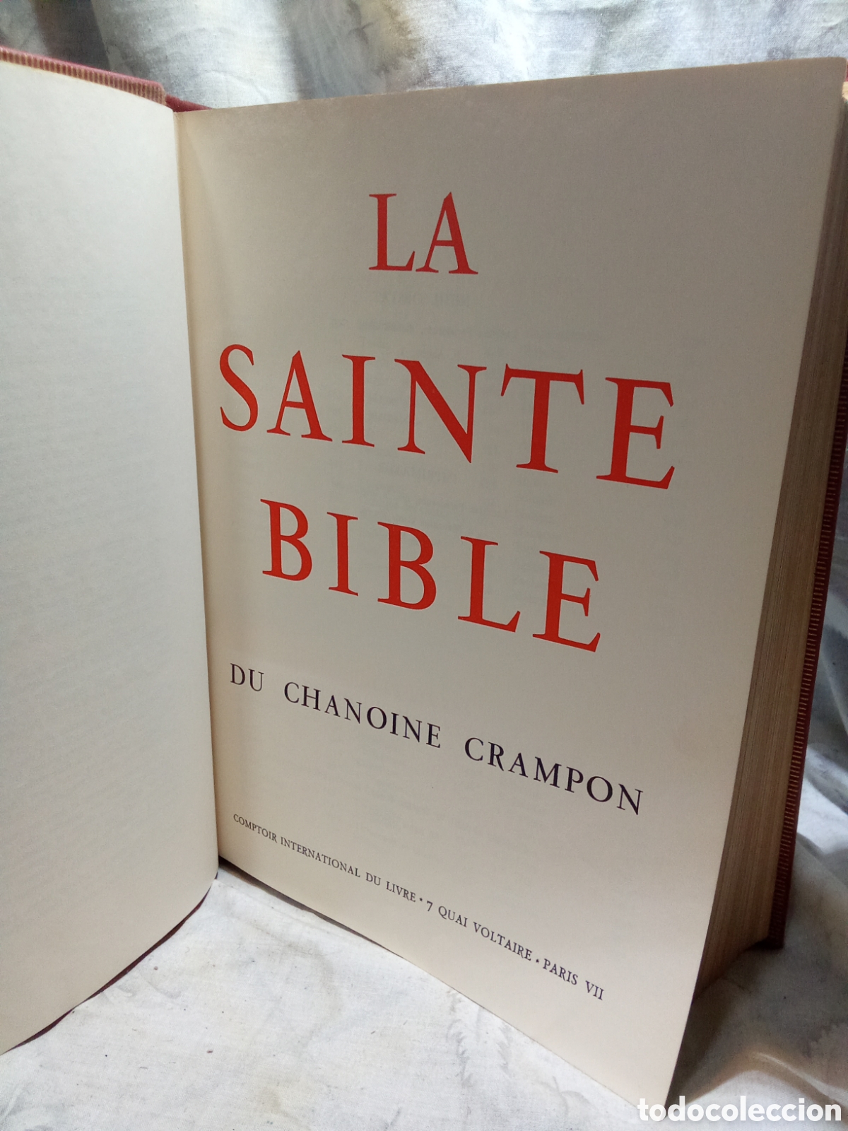 Antiquit&eacute;s: LA SANTA BIBLIA CON ILUSTRACIONES, PAR&Iacute;S, 1960