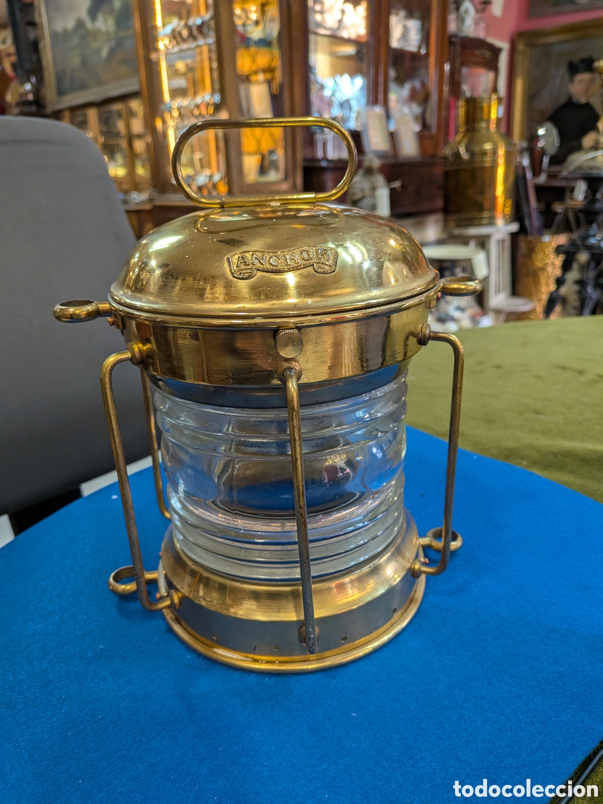 Antig&uuml;edades: Farol de barco Anchor ciervo barcelona. 449/4