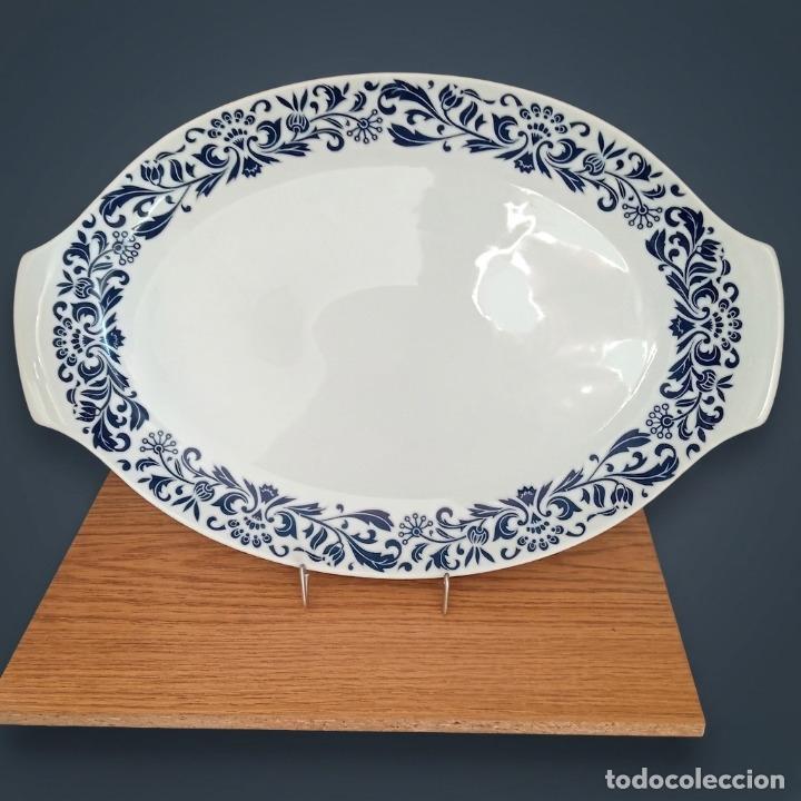 Antiques: Gran Fuente de Servicio Santa Clara (Vigo) - 43,5 cm - A&ntilde;os 60/70