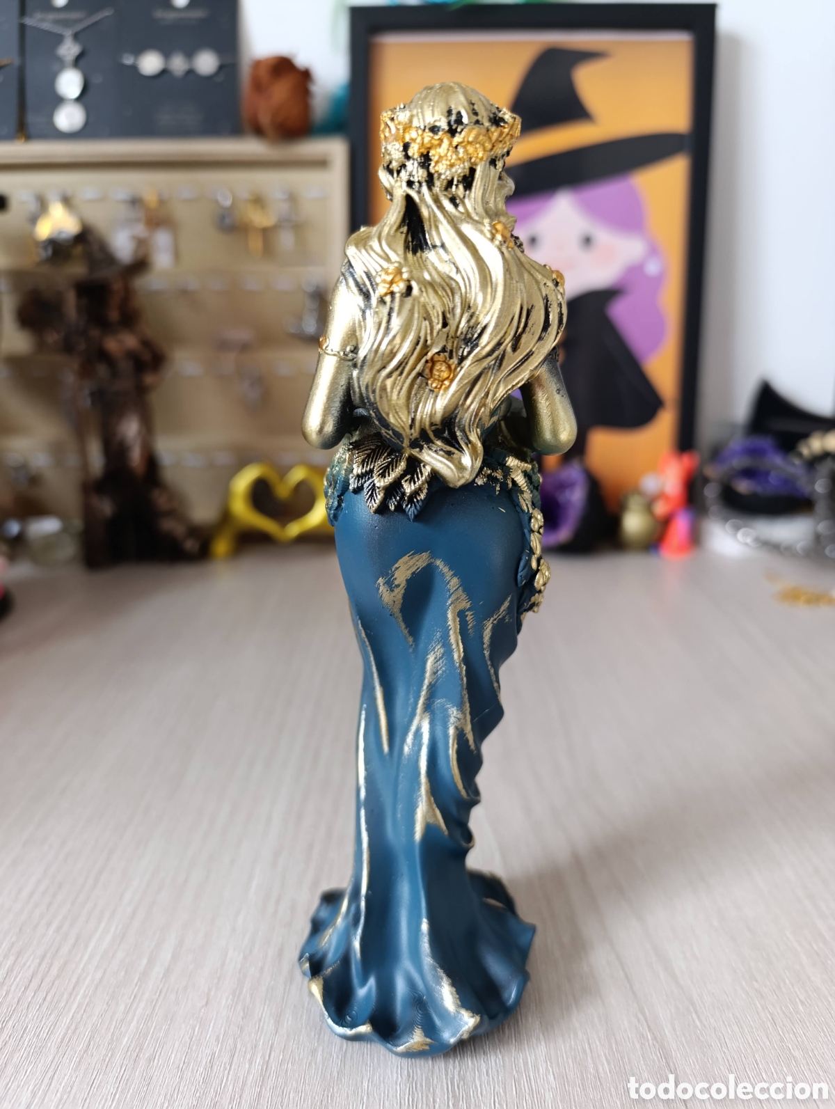 Antig&uuml;edades: Figura Diosa Gaia azul - Foto 3