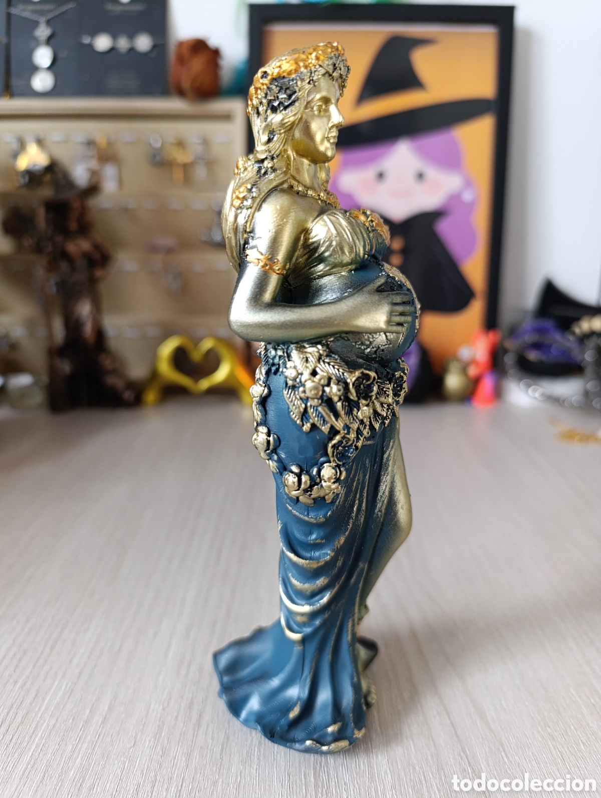 Antig&uuml;edades: Figura Diosa Gaia azul - Foto 4