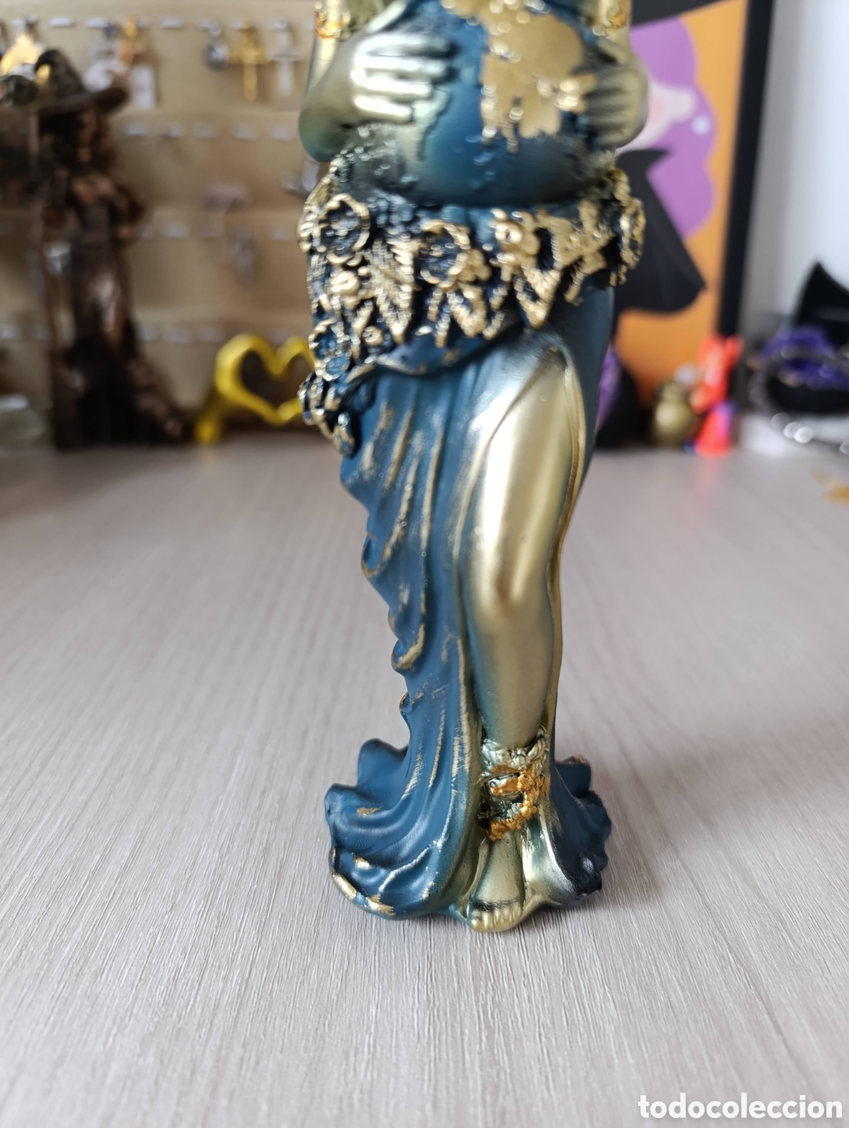 Antig&uuml;edades: Figura Diosa Gaia azul - Foto 6