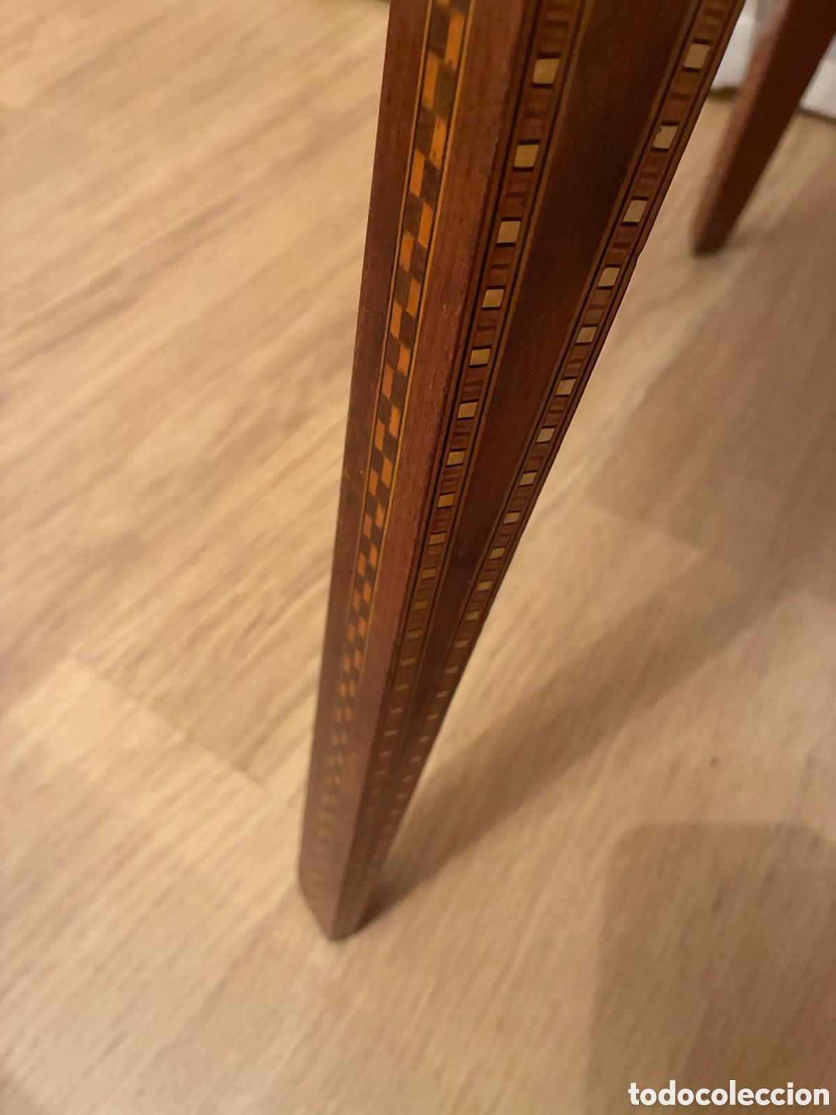 Antig&uuml;edades: Mesa tablero Ajedrez desmontable - Foto 6