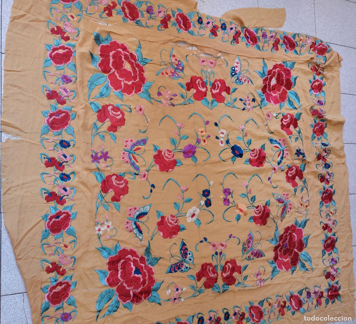 Antig&uuml;edades: MANT&Oacute;N DE MANILA ANTIGUO DEFECTUOSO