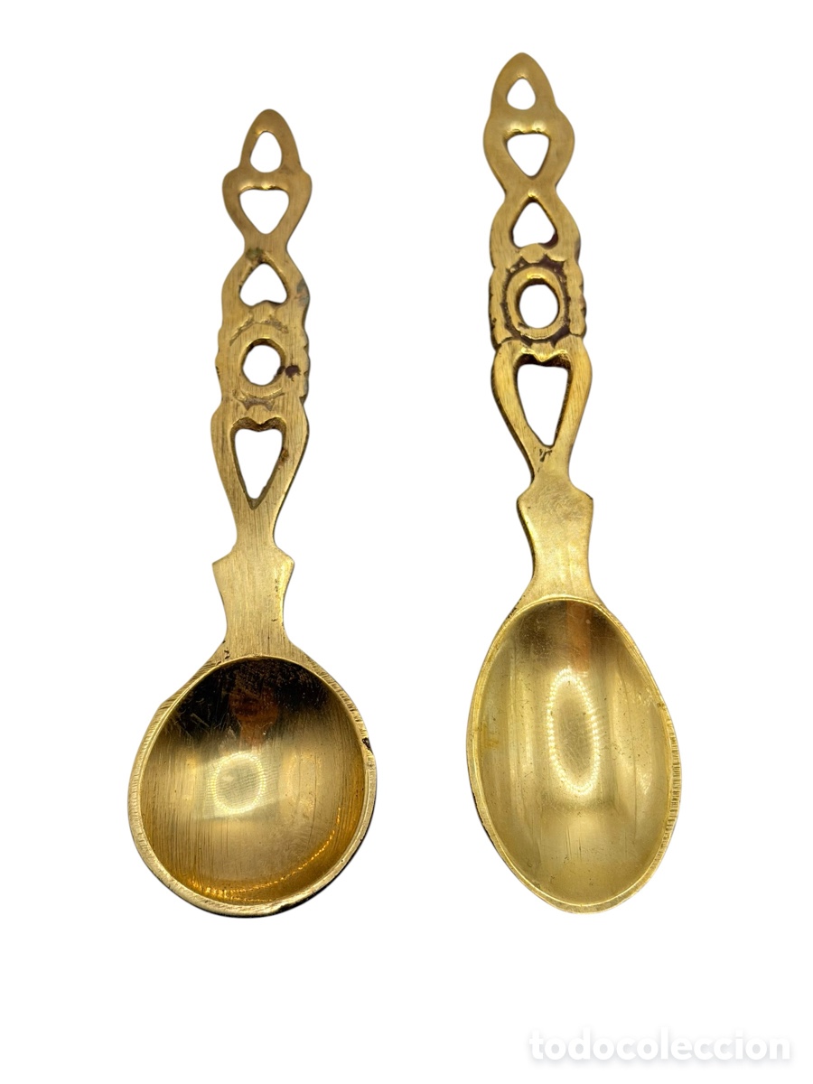 Oggetti Antichi: Antiguas Cucharas de Lat&oacute;n