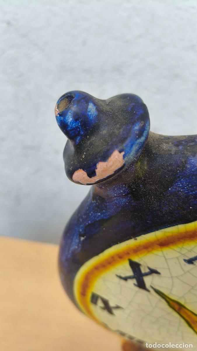 Antig&uuml;edades: C&eacute;ramique &eacute;maill&eacute;e peinte &agrave; la main 1960 - Foto 7