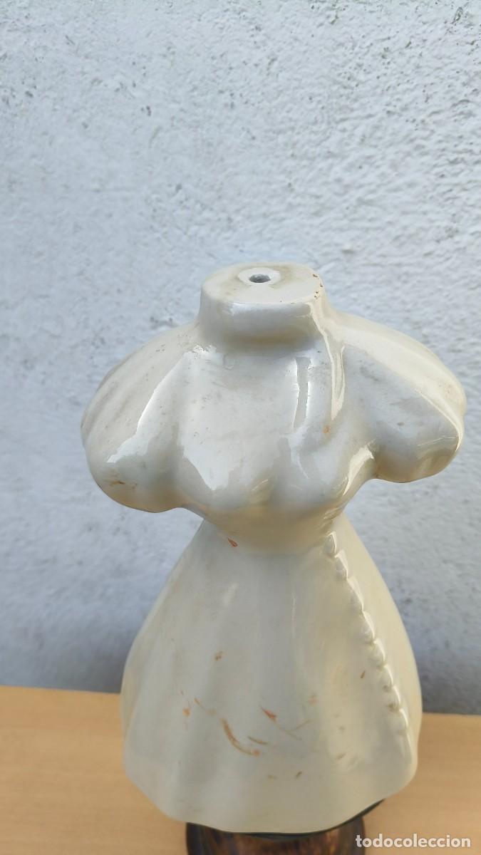 Antig&uuml;edades: Porcelaine fine de limoges france sur socle bois 1930