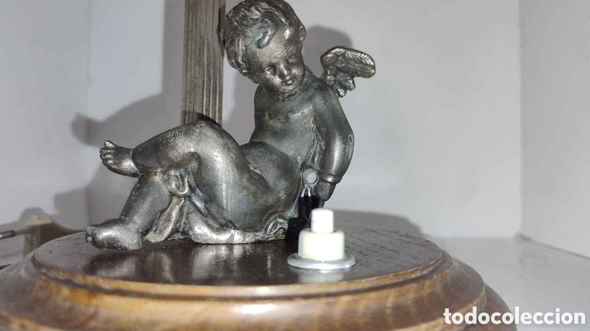 Antig&uuml;edades: Lampara &aacute;ngel encadenado - Foto 2