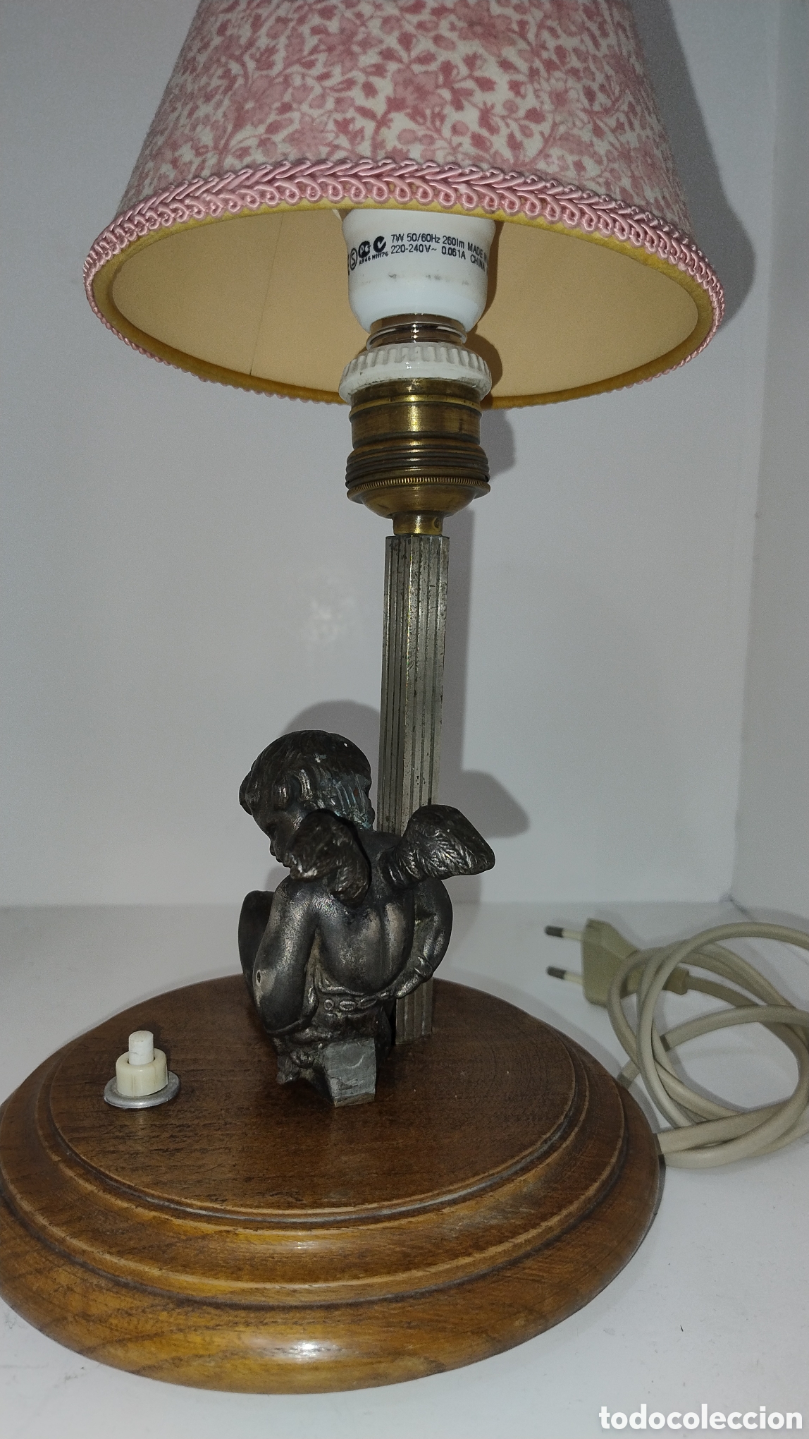 Antig&uuml;edades: Lampara &aacute;ngel encadenado - Foto 4