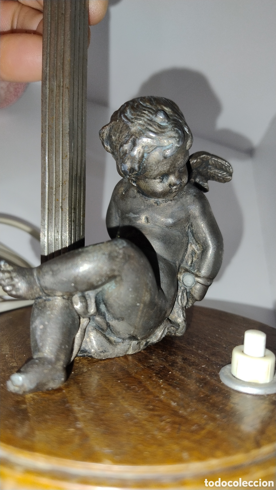 Antig&uuml;edades: Lampara &aacute;ngel encadenado - Foto 8