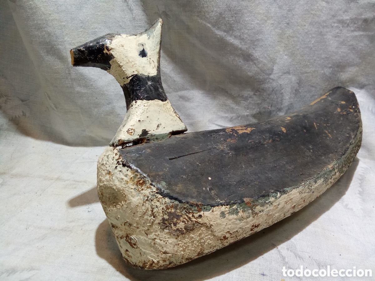 Antiquit&auml;ten: PATO O SIMILAR SE&Ntilde;UELO DE CAZA HECHO A MANO CON MADERA DE PALMERA ARTESANO ALBUFERA DE VALENCIA