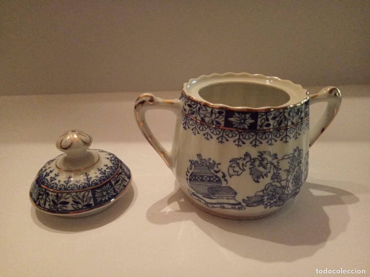 Antig&uuml;edades: AZUCARERO ANTIGUO BLANCO Y AZUL - Foto 3