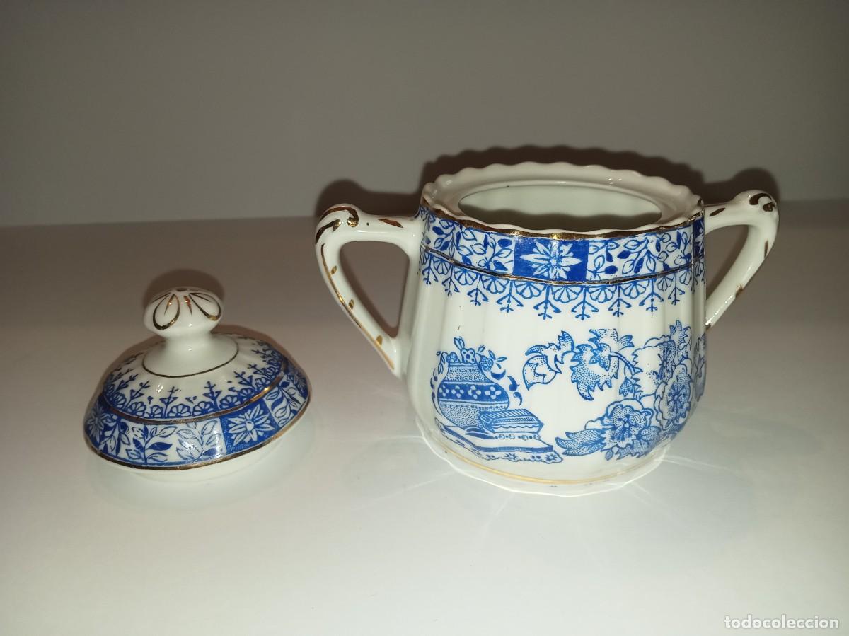 Antig&uuml;edades: AZUCARERO ANTIGUO BLANCO Y AZUL - Foto 4
