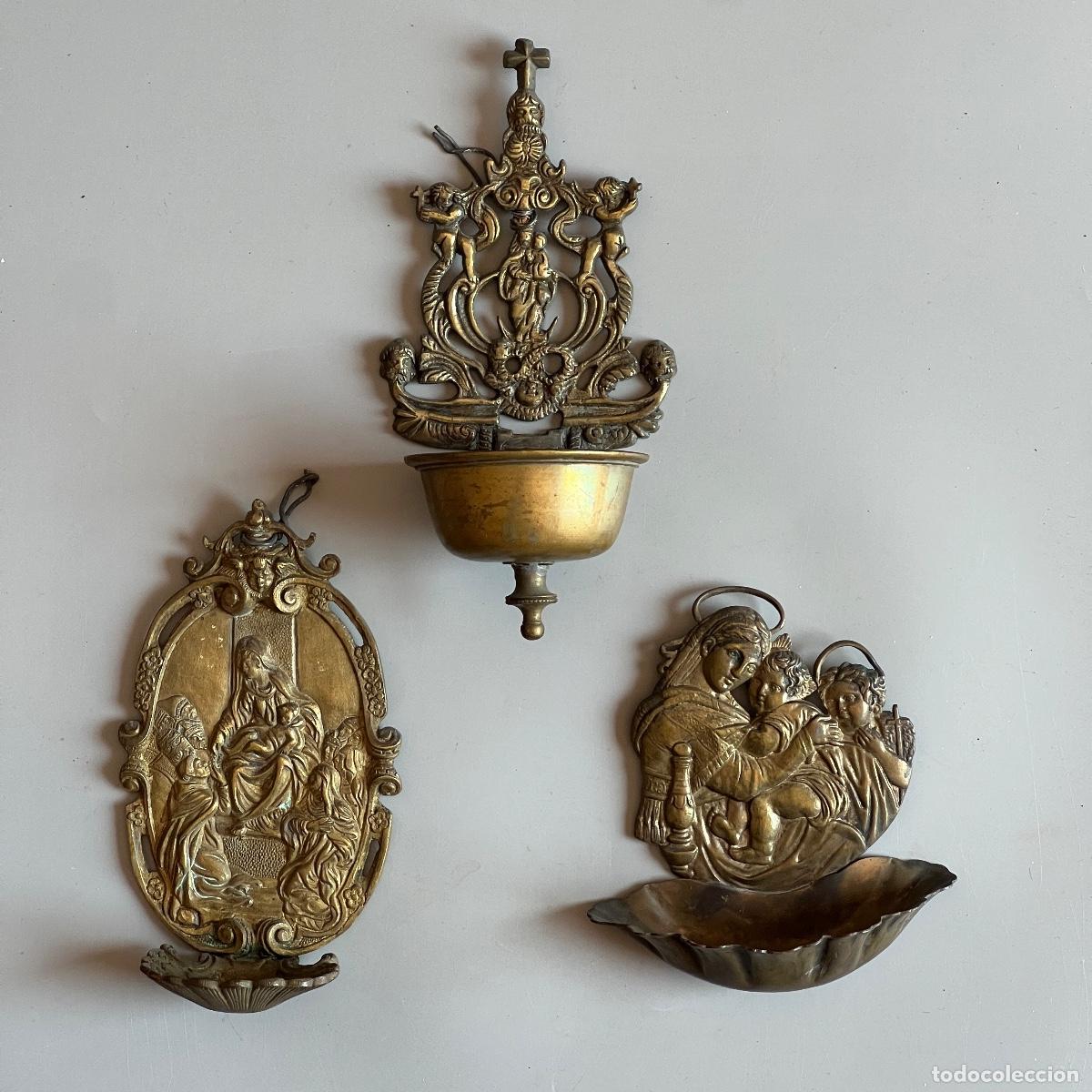 Antig&uuml;edades: Benditeras antiguas de bronce. 3 - Foto 2