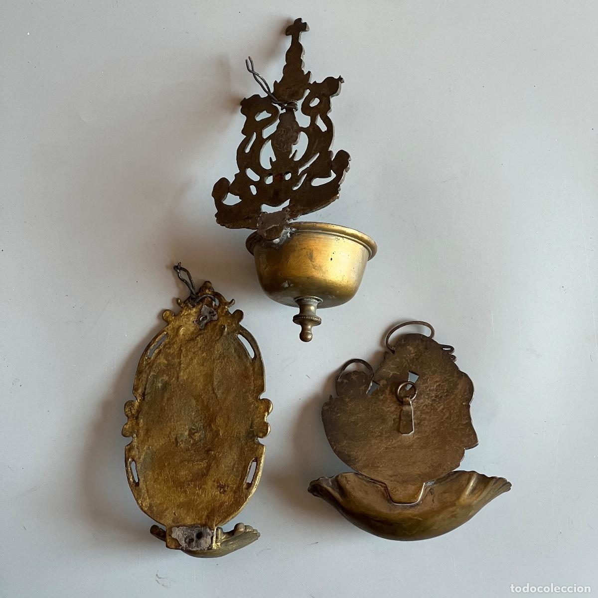 Antig&uuml;edades: Benditeras antiguas de bronce. 3 - Foto 9