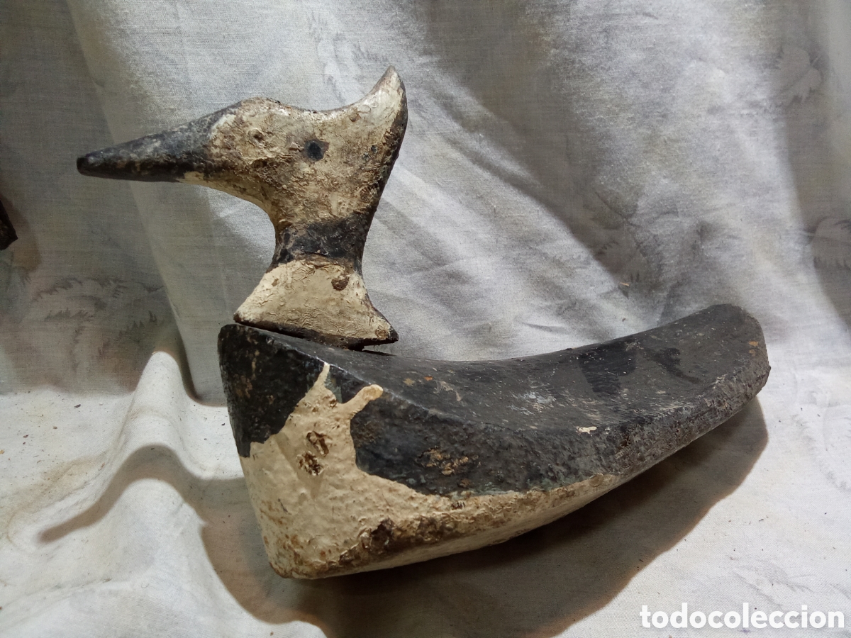 Antiquit&auml;ten: PATO O SIMILAR SE&Ntilde;UELO DE CAZA HECHO A MANO CON MADERA DE PALMERA ARTESANO ALBUFERA DE VALENCIA