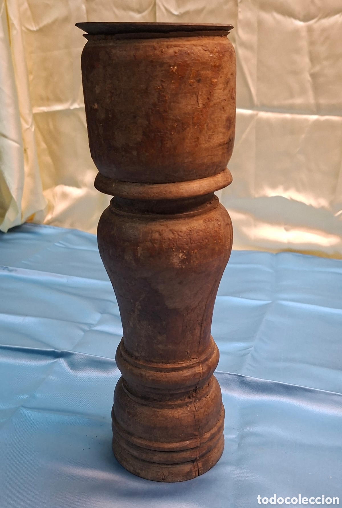 Antig&uuml;edades: Candelabro de madera y metal - Foto 10