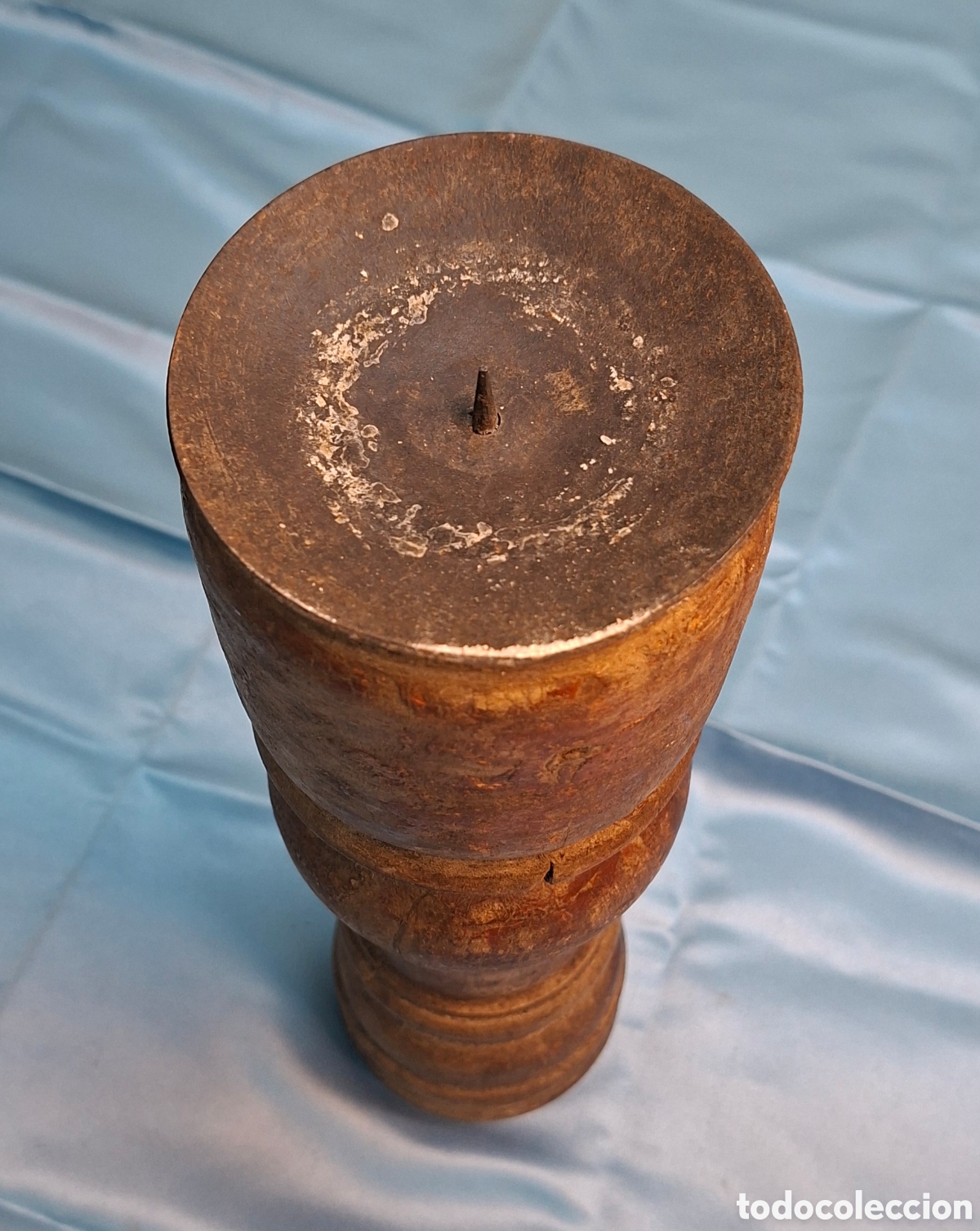 Antig&uuml;edades: Candelabro de madera y metal - Foto 11