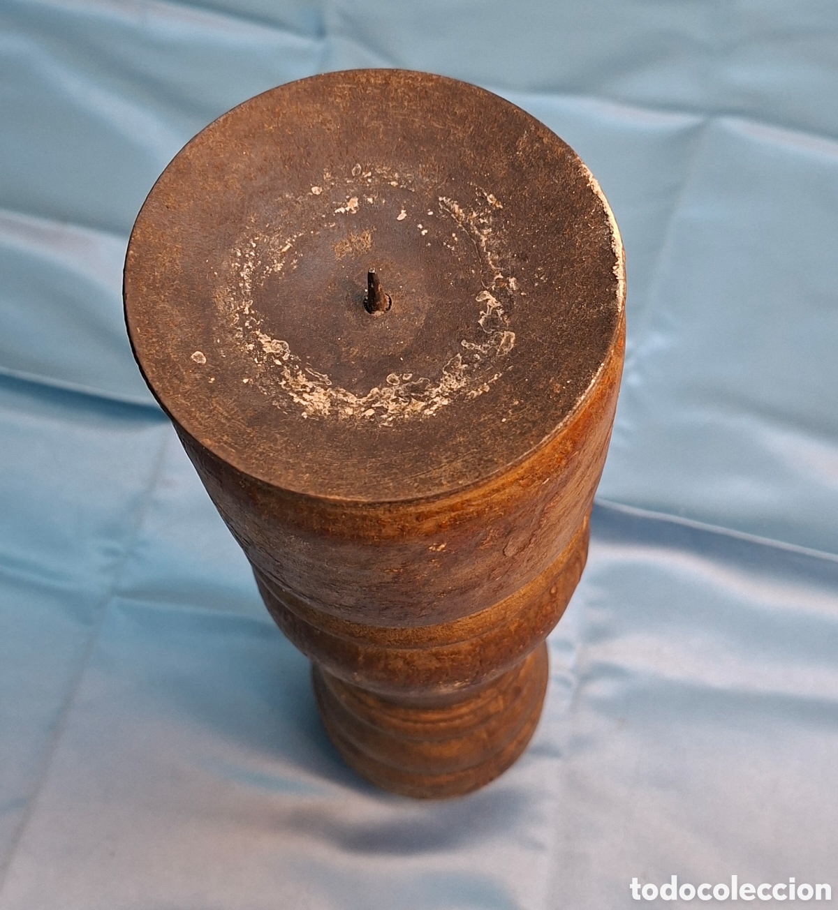 Antig&uuml;edades: Candelabro de madera y metal - Foto 12