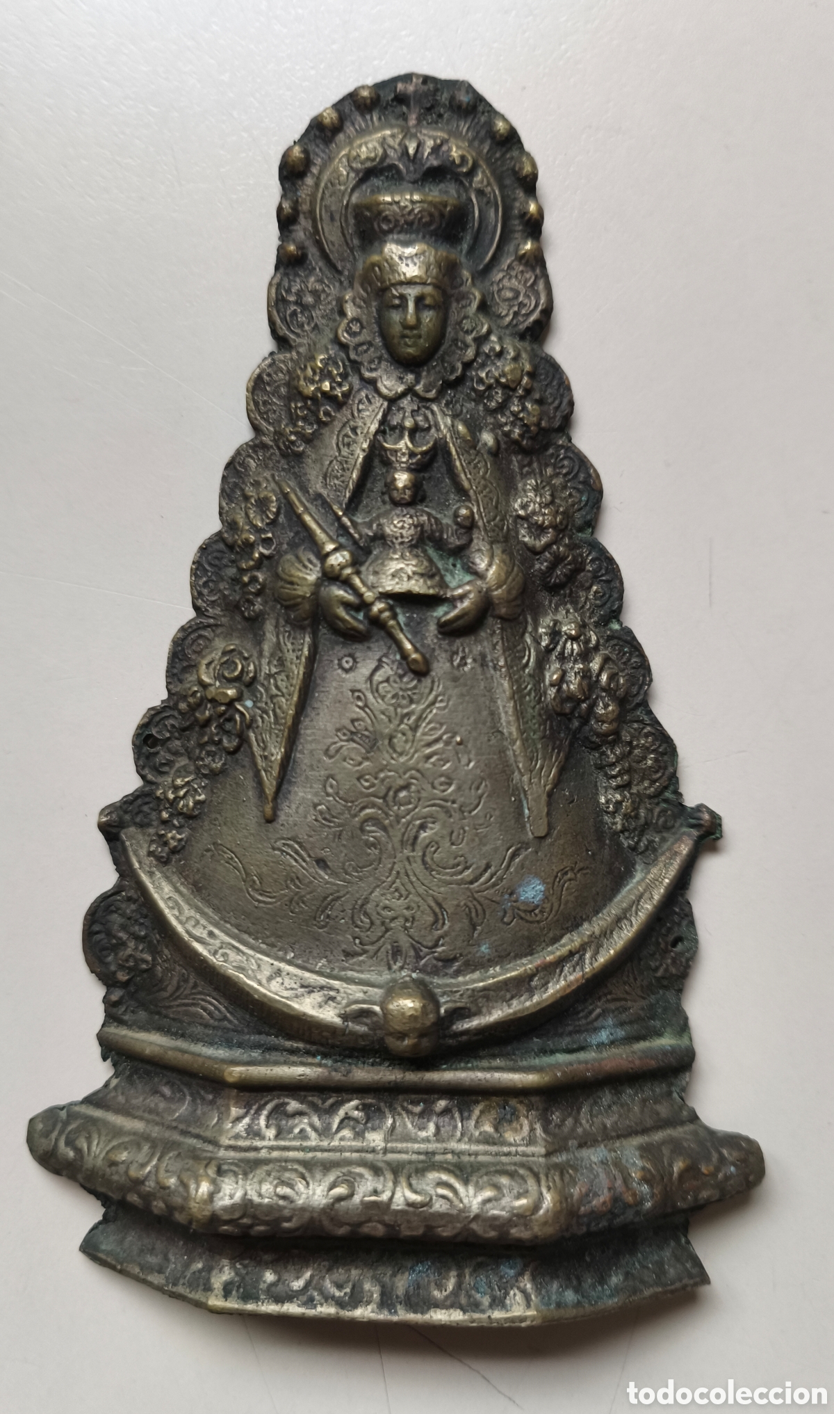 Antig&uuml;edades: VIRGEN DEL ROCIO REALIZADA EN METAL. ANTIGUA.