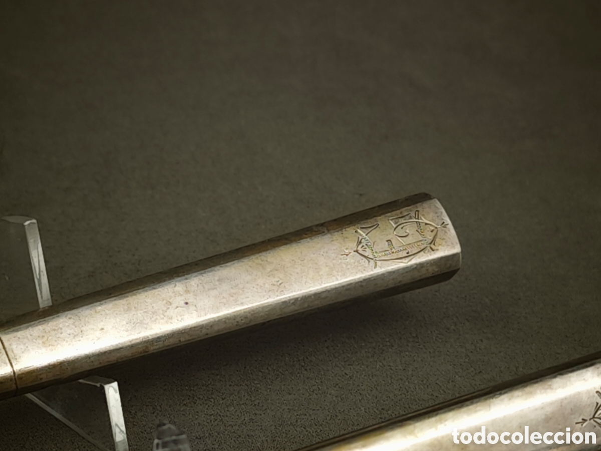 Antig&uuml;edades: Antiguo Conjunto para Servir Mangos de Plata - Foto 9