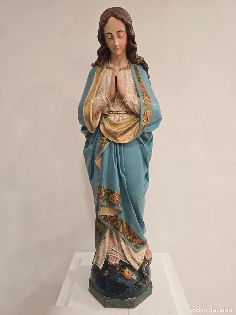 Antig&uuml;edades: Madonna neog&oacute;tica so&ntilde;ada / Beautiful neo-Gothic Madonna sculpture